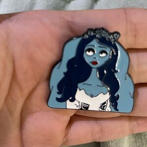 Blue and White Enamel Pin